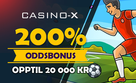 CasinoX Sports norsk oddsbonus